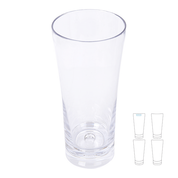Glasses Thick Base Transparent Polycarbonate